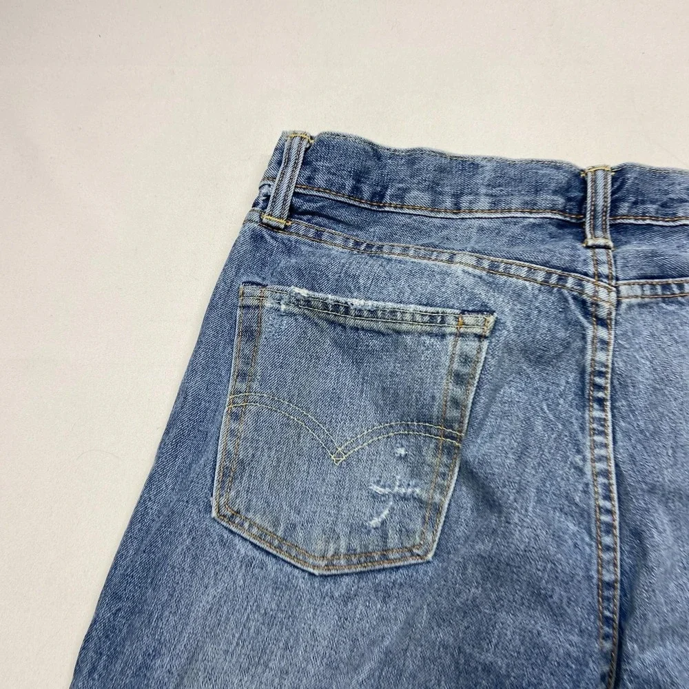 Levi's 511 Skinny Jeans Men W33 X L30 Blue Denim 5-Pocket Design Distressed